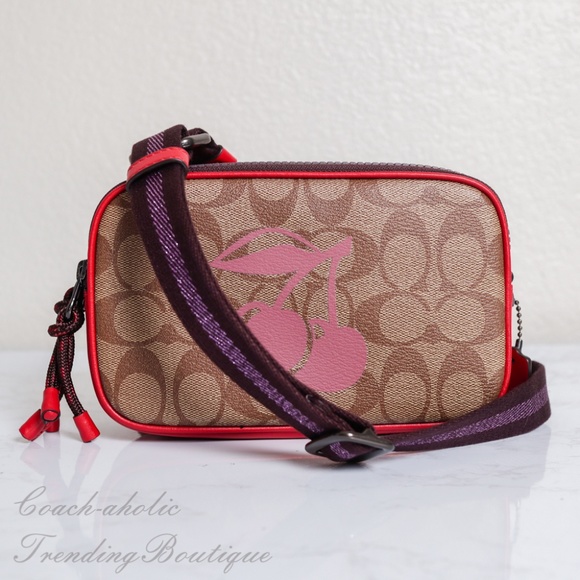 Coach Handbags - NWT Coach Double Zip Crossbody w/ Cherry Motif